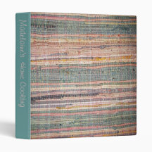 Rag Rug Style Recipe Book Binder