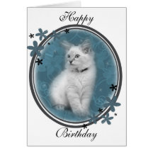 Ragdoll birthday card