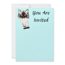 Ragdoll Caricature Invites