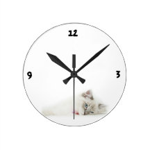 Ragdoll cat clock