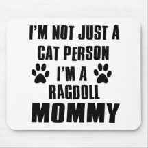 Ragdoll shirts Cat Design Mouse Pad