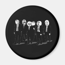 rage comic meme faces walking fridge magnet