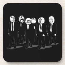 Rage Comic Meme Faces Walking. Me Gusta. Coaster