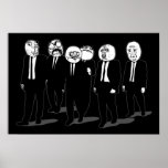 Rage Comic Meme Faces Walking. Me Gusta. posters