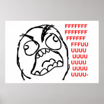 rage face rage comic meme lol rofl print