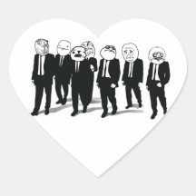 Rage Gang Heart Stickers