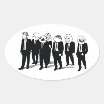 Rage Gang Oval Stickers