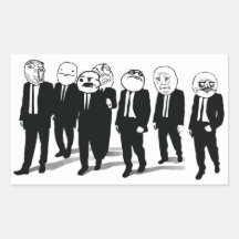 Rage Gang Rectangle Stickers