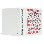 Rage Guy 3 Ring Binder