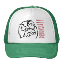 Rage guy fuuu fuuuu mesh hat