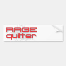 Rage Quitter Gamer Bumper Sticker