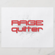 Rage Quitter Gamer Full Color Flyer