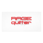 Rage Quitter Gamer Personalized Photo Card