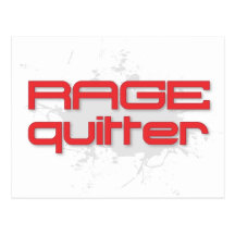 Rage Quitter Gamer Post Cards