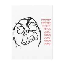 Rage Troll Post Card