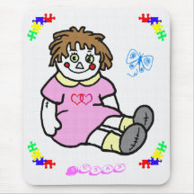 Raggedy Ann Name Mousepad