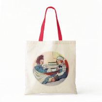 Raggedy Ann & Raggedy Andy Meet for the First Time Canvas Bag