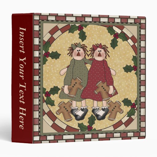 Raggedy Annies Xmas Avery Binder