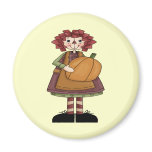 Raggedy October Fridge Magnets