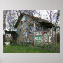 Raggedy Old Structure Print
