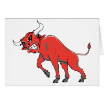 Raging Red Bull Card