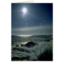 Raging surf, Atlantic Coast Card