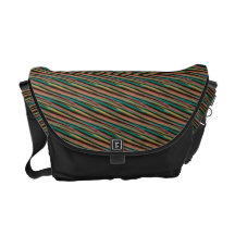 raibow wave stripes pattern courier bags
