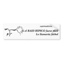 Raid Hípico Pegatina Etiqueta De Parachoque