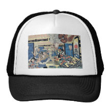 Raikō and the earth spider by Utagawa,Kuninaga Trucker Hats