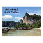 Railay Beach Krabi Thailand Postcard