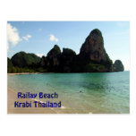 Railay Beach Krabi Thailand Postcard