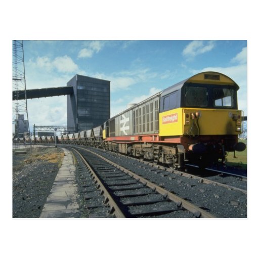 Railfreight coal train at U.K. power station, U.K. Postcards