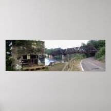 Railroad Bridge across Barren Fork River Poster