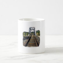 Railroad Bridge And Tracks Coffee Mug