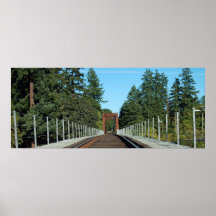 Railroad Bridge Poster