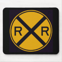 Railroad Crossing Mouse Pad
