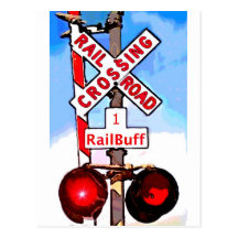 Railroad Crossing Railbuff Postcards