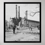 Railroad Depot Ruins in Charleston, SC 1865 Posters