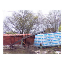 Railroad Derailment Photo 1 CSX Train K277-22 Postcard