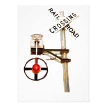 Railroad Scenery Custom Invitations