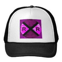Railroad Scenery, Signs And Signals Trucker Hats