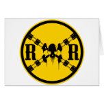 Railroad Sign Crossing Cards