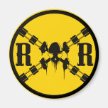 Railroad Sign Crossing Fridge Magnet