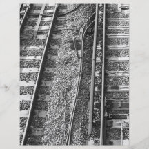 Railroad Tracks Picture. Custom Flyer
