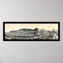 Railroad Train Panama Canal Photo 1913 Print