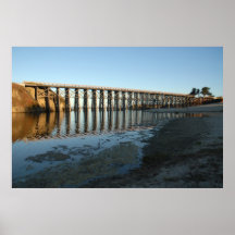 Railroad trestle print