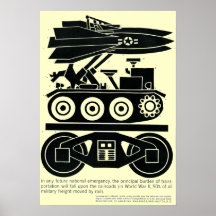 Railroads Moved 90% of all Freight in World War 2 Posters