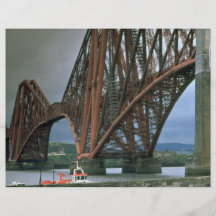 Railway bridge over the Firth of Forth near Edinbu Full Color Flyer