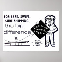 Railway Express Agency 1959 Poster