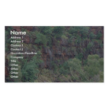 Rain-Driven Side Fall At Fortescue Falls Business Card Templates